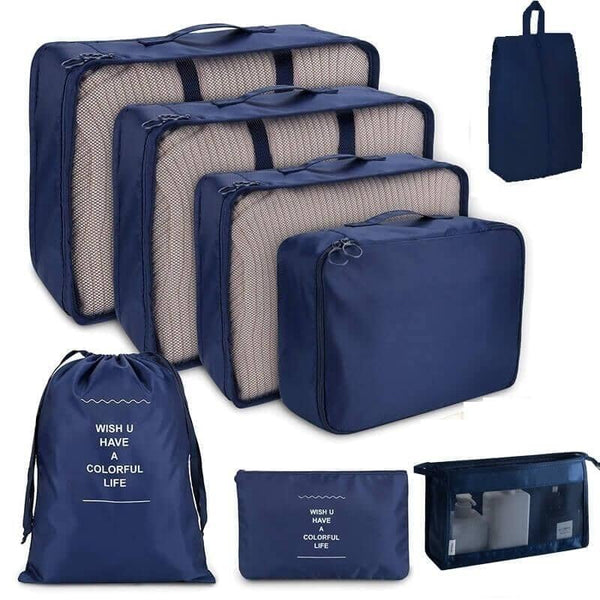 Kit de Bolsas Organizadoras à Prova D'Água 8 Peças