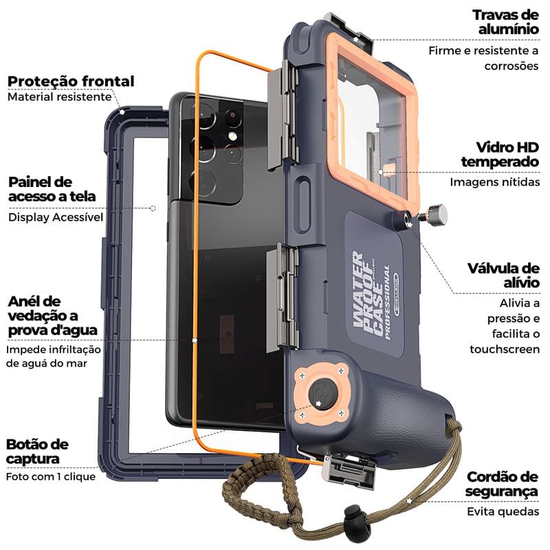 Case de Mergulho para celular DivingCase