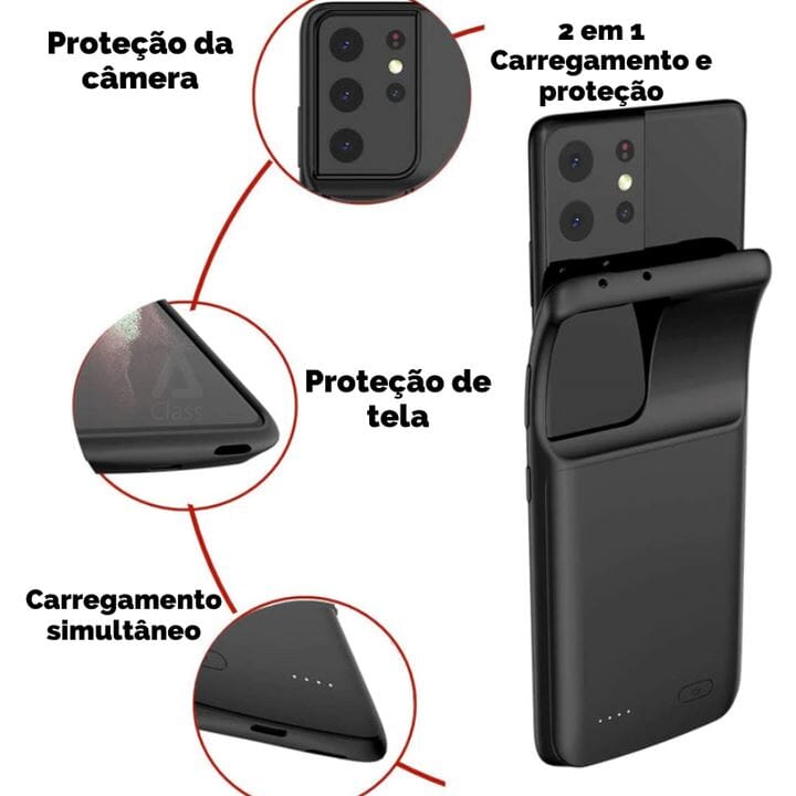 Capa Carregadora Power Bank